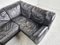 Vintage Patchwork Leather Modular Sofa, 1970s, Set of 7, Image 2