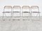 Vintage Plia Chairs attributed from Castelli / Anonima Castelli, 1970s, Set of 4 3