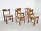 Vintage Oak and Wicker Dining Chairs by Vico Magistretti, 1960s, Set of 6 8