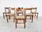 Vintage Oak and Wicker Dining Chairs by Vico Magistretti, 1960s, Set of 6 2