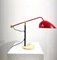 Modular Metal & Brass Model 5023 Table Lamp with Marble Feet attributed to Angelo Brotto, 1950s 7