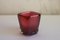Italienische Rote Vase aus Glas von Carlo Scarpa, 1930er 8