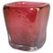 Italienische Rote Vase aus Glas von Carlo Scarpa, 1930er 1