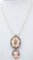 14kt Rose Gold and Silver Pendant Necklace, 1950s 2