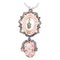 14kt Rose Gold and Silver Pendant Necklace, 1950s, Image 1