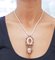 14kt Rose Gold and Silver Pendant Necklace, 1950s 6