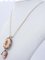 14kt Rose Gold and Silver Pendant Necklace, 1950s, Image 3