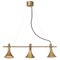 Megafon 3-Raw Brass Ceiling Lamp by Jesper Ståhl for Konsthantverk 1