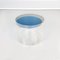 Postmodern Italian Grey and Blue Acrylic Glass Cylindrical Coffee Tables, 2000s, Set of 2, Image 2