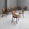 Antique Italian Black Laquared Chairs from Thonet, 1920s, Set of 8 17