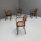 Antike italienische schwarz lackierte Stühle von Thonet, 1920er, 8er Set 16