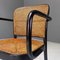 Antike italienische schwarz lackierte Stühle von Thonet, 1920er, 8er Set 6