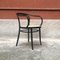 Mid-Century Modern Italian Straw and Black Wood Chair from Thonet, 1930s 2