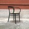 Mid-Century Modern Italian Straw and Black Wood Chair from Thonet, 1930s, Image 2