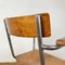 Bauhaus Schreibtisch & Stuhl aus Metall & Holz, 1920er, 2er Set 7