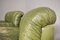 Green Eco-Leather Armchairs, 1970s, Set of 2 5