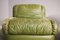 Green Eco-Leather Armchairs, 1970s, Set of 2 4