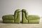 Green Eco-Leather Armchairs, 1970s, Set of 2 6