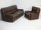 French Three Seater Sofa and Armchair in Leather from Steiner, 1970, Set of 2, Image 24