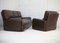 French Three Seater Sofa and Armchair in Leather from Steiner, 1970, Set of 2 20
