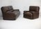 French Three Seater Sofa and Armchair in Leather from Steiner, 1970, Set of 2 16