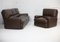 French Three Seater Sofa and Armchair in Leather from Steiner, 1970, Set of 2, Image 16