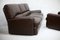 French Three Seater Sofa and Armchair in Leather from Steiner, 1970, Set of 2 7