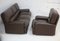 French Three Seater Sofa and Armchair in Leather from Steiner, 1970, Set of 2 13