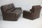 French Three Seater Sofa and Armchair in Leather from Steiner, 1970, Set of 2 19