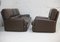 French Three Seater Sofa and Armchair in Leather from Steiner, 1970, Set of 2 14