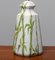 Lampada da tavolo in ceramica smaltata dipinta a mano con decorazioni in bambù, Italia, anni '60, Immagine 4