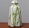 Italian Hand-Painted Glazed Ceramic Table Lamp with Bamboo Decor, 1960s, Image 2