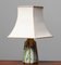 Italian Hand-Painted Glazed Ceramic Table Lamp with Bamboo Decor, 1960s, Image 11