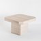 Side Table in Travertine & Marble, France, 1980s 3