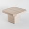 Side Table in Travertine & Marble, France, 1980s, Image 1