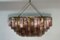 Art Deco Chandelier in Pink and Amber Murano Glass, 2000s 6
