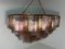 Art Deco Chandelier in Pink and Amber Murano Glass, 2000s 5