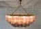 Art Deco Chandelier in Pink and Amber Murano Glass, 2000s 2