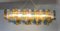 Lámpara de araña Art Déco de cristal de Murano, años 2000, Imagen 3