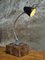 Lámpara de mesa industrial de metal y baquelita, Imagen 9