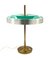 Lampada da tavolo o scrivania in ottone e vetro di Oscar Torlasco per Lumi, anni '60, Immagine 18