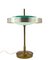 Tischlampe aus Messing & Glas von Oscar Torlasco für Lumi, 1960er 11