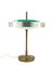 Brass & Glass Table or Desk Lamp by Oscar Torlasco for Lumi, 1960s 16