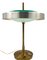 Lámpara de mesa o escritorio de latón y vidrio de Oscar Torlasco para Lumi, años 60, Imagen 8
