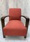 Individual Armchair in Original Red Upholstery 1