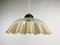 Lámpara colgante italiana de vidrio con borde ondulado, años 70, Imagen 11