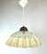 Italian Glass Pendant Lamp with Wavy Edge, 1970s 1