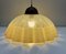 Italian Glass Pendant Lamp with Wavy Edge, 1970s 17