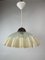Lámpara colgante italiana de vidrio con borde ondulado, años 70, Imagen 7