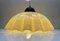 Lámpara colgante italiana de vidrio con borde ondulado, años 70, Imagen 18